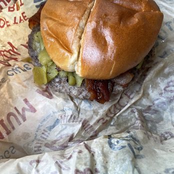 Blake's Lotaburger - Itsaburger with only mayo, green chile, bacon & onions on a double toasted bun - Burgers Near Me - Tucson, Arizona Blake's Lotaburger - Itsaburger with only mayo, green chile, bacon & onions on a double toasted bun - Burgers Near Me - Tucson, Arizona