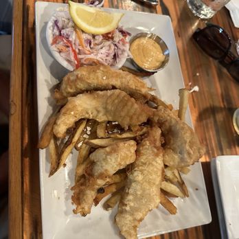 Dune Street RawBar & Grill - Puppy Drum Fish and Chips - Seafood Near Me - Nags Head, North Carolina