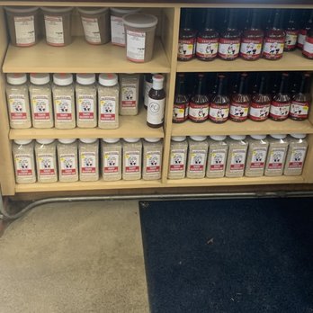 Fagundes Meats & Catering - Their own spices they sell (but they don't use on Tri tip sandwich) - Meat Shops Near Me - Manteca, California Fagundes Meats & Catering - Their own spices they sell (but they don't use on Tri tip sandwich) - Meat Shops Near Me - Manteca, California