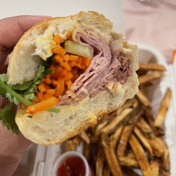 Pho Island - 1. Long Bay Special Sandwich with Fries - Vietnamese Near Me - New Hyde Park, New York Pho Island - 1. Long Bay Special Sandwich with Fries - Vietnamese Near Me - New Hyde Park, New York