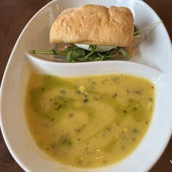 Bettolino Kitchen - Lunch combo: soup of the day ( butternut squash) & burrata, prosciutto panini - Italian Near Me - Redondo Beach, California Bettolino Kitchen - Lunch combo: soup of the day ( butternut squash) & burrata, prosciutto panini - Italian Near Me - Redondo Beach, California