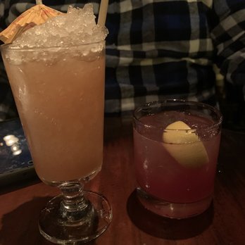 Scofflaw - The house made punch (on the right) and the swizzle 34 cocktails. - New American Near Me - Chicago, Illinois Scofflaw - The house made punch (on the right) and the swizzle 34 cocktails. - New American Near Me - Chicago, Illinois