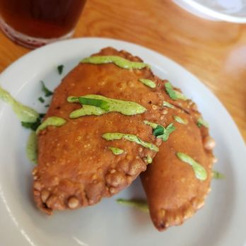 Machu Picchu Peruvian Grill - Empanadas as an appetizer [one beef/ one chicken] - Peruvian Near Me - Leon Valley, Texas