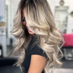 Northern Arizona Glam Squad - Full highlights and balayage with color melt, hair treatment, haircut and style.