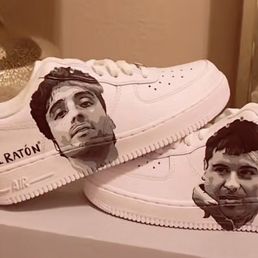 Hand painted shoes by me Hand painted shoes by me