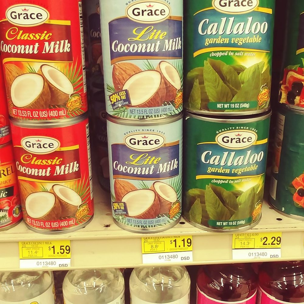 Food Town - Caribbean offerings Callaloo and coconut milk realness - Grocery Near Me - Houston, Texas