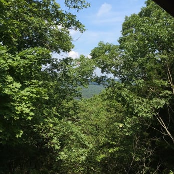 Pivot Rock and Natural Bridge - View from gazebo at beginning of trail - Hiking Near Me - Eureka Springs, Arkansas Pivot Rock and Natural Bridge - View from gazebo at beginning of trail - Hiking Near Me - Eureka Springs, Arkansas
