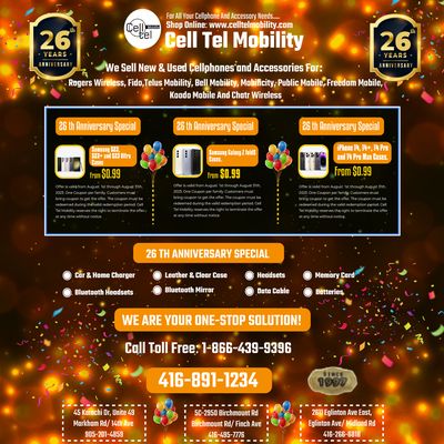 CELL TEL MOBILITY - Updated July 2026 - 30 Photos - 2611 Eglinton ...