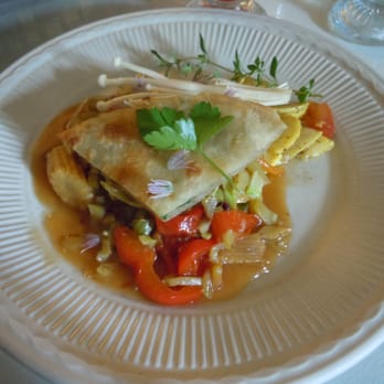 Pickity Place - Ginger stir-fry with scallion pancake - American Near Me - Mason, New Hampshire