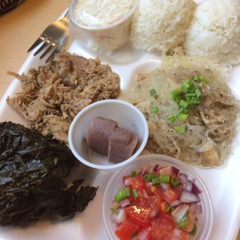 Hawaiian Style BBQ - Saturday Special: Lau Lau/Kalua Pig Plate w/ Chicken Long Rice & Lomi Lomi Salmon - Hawaiian Near Me - Augusta, Georgia Hawaiian Style BBQ - Saturday Special: Lau Lau/Kalua Pig Plate w/ Chicken Long Rice & Lomi Lomi Salmon - Hawaiian Near Me - Augusta, Georgia
