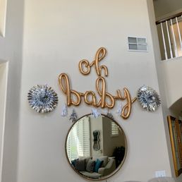 Oh baby balloon letters Oh baby balloon letters