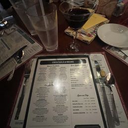 Drink menu