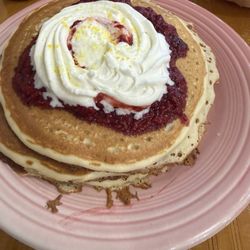 Lemon raspberry pancakes