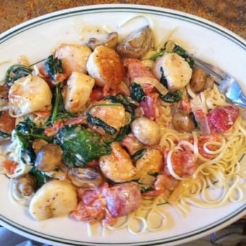 Riccardi's Restaurant - Um... scallops over pasta with a superb white Brandy sauce. A+ - Italian Near Me - Fairhaven, Massachusetts Riccardi's Restaurant - Um... scallops over pasta with a superb white Brandy sauce. A+ - Italian Near Me - Fairhaven, Massachusetts
