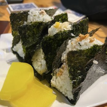 Honey Pearl Cafe - Onigiri Flight (Salmon, Yuzu Tuna, Cheese Corn) - Bubble Tea Near Me - Portland, Oregon Honey Pearl Cafe - Onigiri Flight (Salmon, Yuzu Tuna, Cheese Corn) - Bubble Tea Near Me - Portland, Oregon