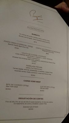 Menu photo 4 Piegari Buenos Aires, C