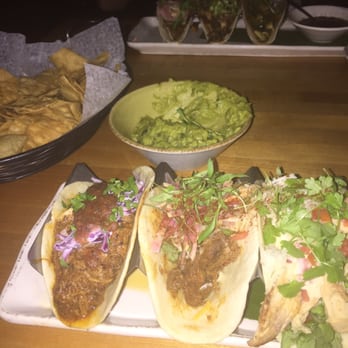 Barcocina - Taco Sampler: Pulled BBQ Pork, Steak and Chicken. - Bars Near Me - Baltimore, Maryland