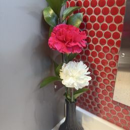 Fresh Flowers in the bathroom Fresh Flowers in the bathroom