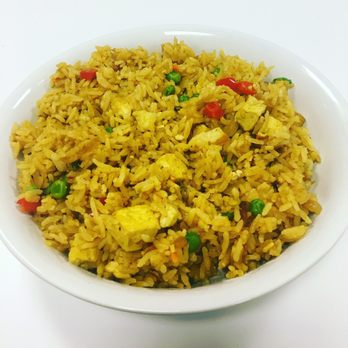 Pure Kitchen Organic Vegan - Curry Fried Rice with tofu (my new favorite dish!!!) $10 - Vegan Near Me - Tampa, Florida