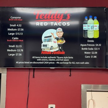 Teddy’s Red Tacos - Menu - Tacos Near Me - Inglewood, California Teddy’s Red Tacos - Menu - Tacos Near Me - Inglewood, California