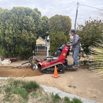 Bob The Plumber - Trenching for a large water service - Plumbing Near Me - Moreno Valley, California