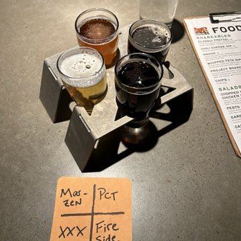 Crux Fermentation Project - taster tray - Brewpubs Near Me - Bend, Oregon