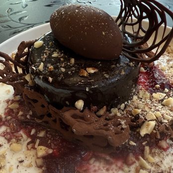 Palm Palm - Dark Desire dessert, which had a chocolate mousse and cherry jelly filling, not as dense as your normal GF chocolate desserts. - Bars Near Me - Pittsburgh, Pennsylvania