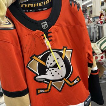 2nd Time Thrift Stores - Ducks jersey with signature for $50 before the 60% off Score ! - Thrift Stores Near Me - Tustin, California 2nd Time Thrift Stores - Ducks jersey with signature for $50 before the 60% off Score ! - Thrift Stores Near Me - Tustin, California