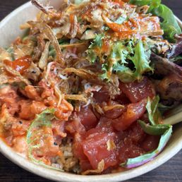 Spicy and regular tuna bowl so good