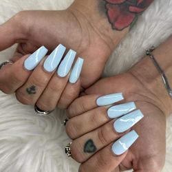 At Bleu Nails Key Largo, we specialize in Gel X, Acrylic, and Dip Powder with a focus on quality, precision, and healthy nail care