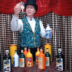 Alexander Master of Marvels Magician - Multiplying Bottles
& Magical Backdrop Curtain!