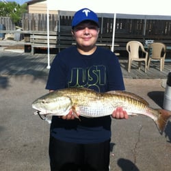 Woody's Sports Center - 9+ lb redfish. Took 10 minutes to reel in.
