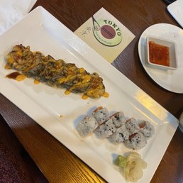 61. Dynamite Roll and 45. Spicy Tuna Roll