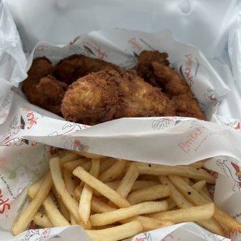 Spice Wing Douglasville - Tenders with straight fries (there are 4 styles of fries) - Chicken Wings Near Me - Douglasville, Georgia