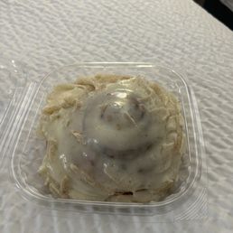 Cinnamon roll. After i heated it up!! Cinnamon roll. After i heated it up!!