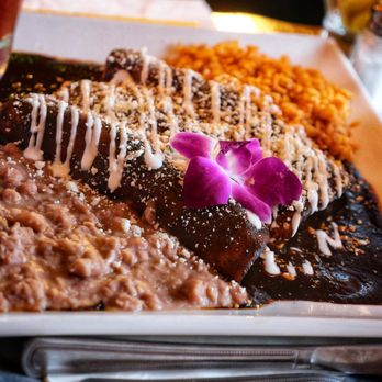 Yoli's Mexican Grill - Chicken mole enchiladas plate - Mexican Near Me - Riverside, California