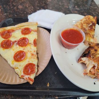 Angelo's Pizza - Pepperoni Slice and Chicken roll. - Pizza Near Me - Corona, New York Angelo's Pizza - Pepperoni Slice and Chicken roll. - Pizza Near Me - Corona, New York
