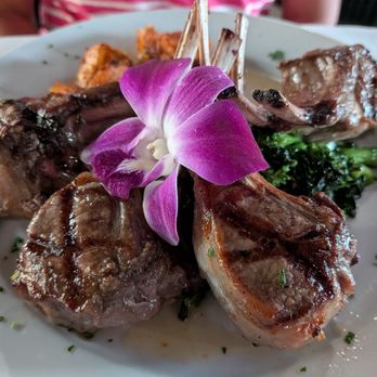 Bosfa Italian Restaurant - Lamb chops!!! With broccoli rabe and potatoes - Italian Near Me - Old Tappan, New Jersey