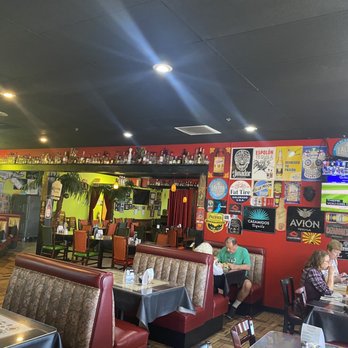 San Marcos Grill - Tables and tequila bottles - Bars Near Me - Carson City, Nevada