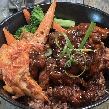 Sixty Six Acres - Korean Fried Chicken Bowl - Cocktail Bars Near Me - Albuquerque, New Mexico Sixty Six Acres - Korean Fried Chicken Bowl - Cocktail Bars Near Me - Albuquerque, New Mexico