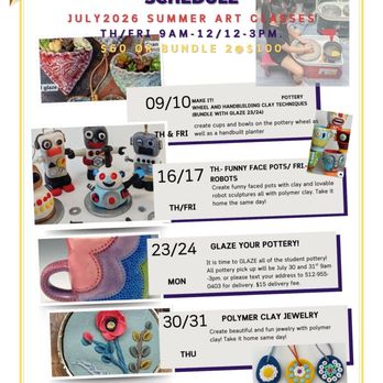 Pfun Arts - Pflugerville Art Center - Ms. Joey's July clay camp - Art Classes Near Me - Pflugerville, Texas Pfun Arts - Pflugerville Art Center - Ms. Joey's July clay camp - Art Classes Near Me - Pflugerville, Texas