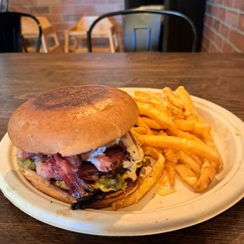 Fire 150 Grill & Fry - The Pastrami Brisket Stack - Burgers Near Me - Norco, California