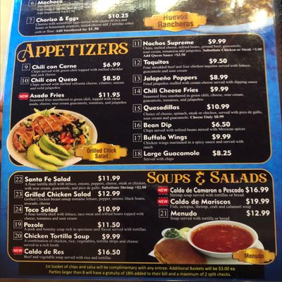 Menu photo 7 Old Santa Fe Mexican Grille Littleton, CO