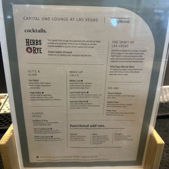 Capital One Lounge - Cocktail menu - Airport Lounges Near Me - Las Vegas, Nevada Capital One Lounge - Cocktail menu - Airport Lounges Near Me - Las Vegas, Nevada