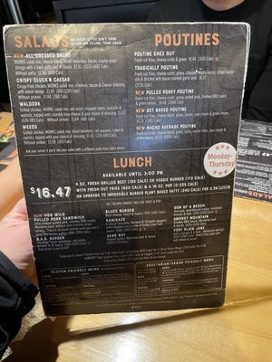 Menu photo 3 The Works Niagara Falls, ON Menu photo 3 The Works Niagara Falls, ON