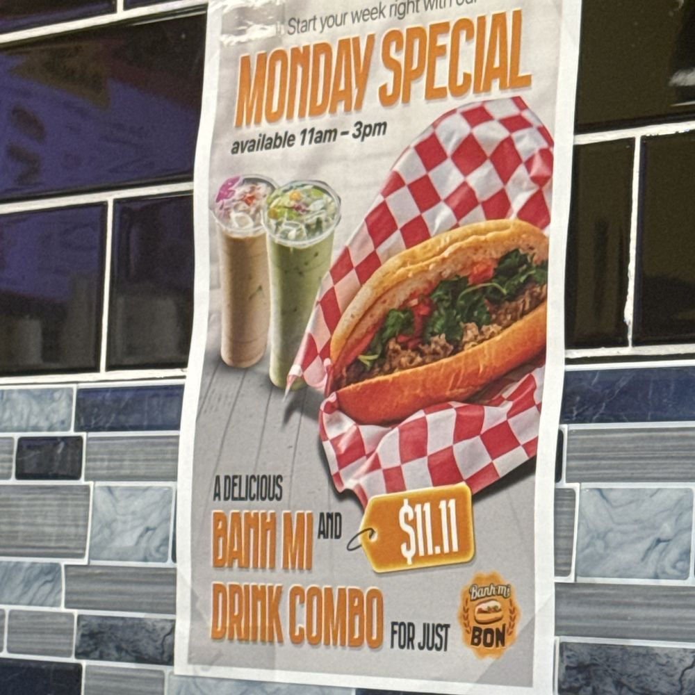 Banh Mi Bon - Mondays special - Vietnamese Near Me - Houston, Texas