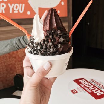 Yogurt Mill - vegan froyo x carob chips for two!! - Ice Cream & Frozen Yogurt Near Me - Modesto, California