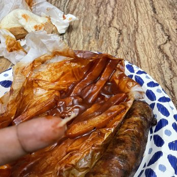 Alice's Bar-B-Que - Fingernail in food! - Barbeque Near Me - Chicago, Illinois