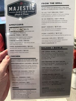 Menu photo 2 Majestic House Restaurant Princeton, KY