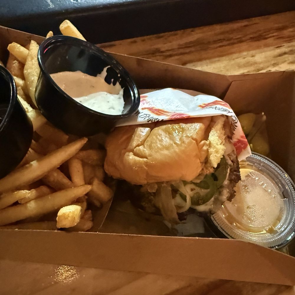 Beasties - Smashburger w fries and queso - Mexican Near Me - Long Beach, California Beasties - Smashburger w fries and queso - Mexican Near Me - Long Beach, California